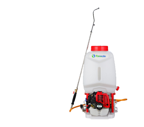 Farmate FM-820 pack-powered spray machine is a light, flexible and efficient plant protection machinery, suitable for the disease and insect control of various field crops and fruit forests, such as cotton, rice, wheat, vegetables, tea trees, bananas, citrus, litchi and so on;It can also be used for pest control in greenhouse, chemical weeding, animal husbandry epidemic prevention and urban environmental protection.The product is equipped with two injection components and can be equipped with 140F four-stro